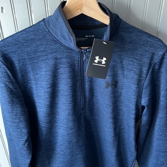 NWT Under Armour Fleece ½ Zip Pullover Top 1357145-408 - Size Small - Picture 6 of 10